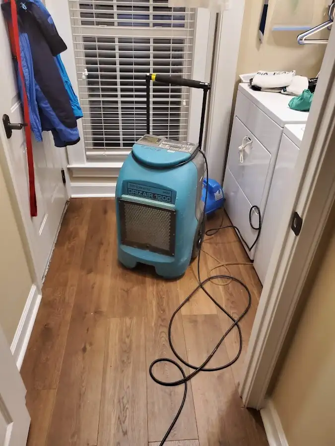 Commercial dehumidifier deployed for Flood Damage Cleanup in Abington